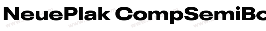 NeuePlak CompSemiBol字体转换